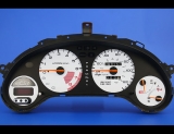 1993-1997 Honda Civic del Sol White Face Gauges